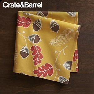 Crate & Barrel Acorn Napkins